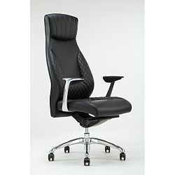 Čierna otočná kancelárska stolička RGE Luxe
