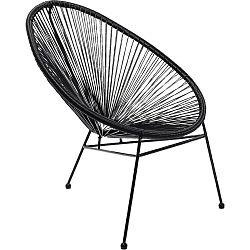 Čierna stolička Kare Design Spaghetti Black