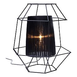 Čierna stolová lampa Kare Design Wire