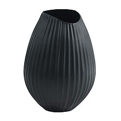 Čierna váza Fuhrhome Oslo, Ø 15 cm