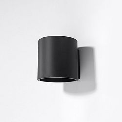 Čierne nástenné svetlo Nice Lamps Roda 1