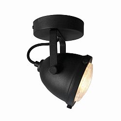 Čierne nástenné svietidlo LABEL51 Spot Moto Uno
