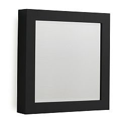 Čierne nástenné zrkadlo Geese Thick, 50 × 50 cm