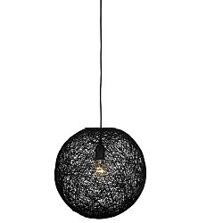 Čierne stropné svietidlo LABEL51 Twist, ⌀ 30 cm
