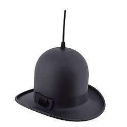 Čierne stropné svietidlo Woman Hat
