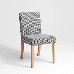 Čierno-biela stolička s prírodnými nohami Custom Form Wilton