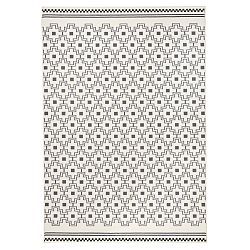 Čierno-biely koberec Hanse Home Cubic, 70 × 140 cm