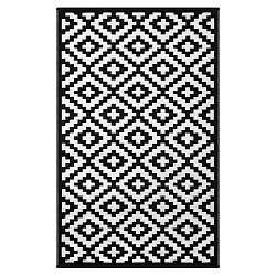 Čierno-biely obojstranný vonkajší koberec Green Decore Gahna, 120 × 180 cm