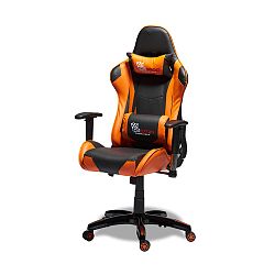 Čierno-oranžová kancelárska stolička Furnhouse Gaming