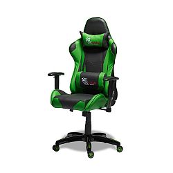 Čierno-zelená kancelárska stolička Furnhouse Gaming