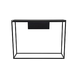 Čierny konzolový stolík Take Me HOME Radom, 100 × 30 cm