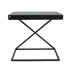 Čierny odkladací stolík Take Me HOME, 50 × 30 cm