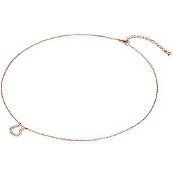 Dámsky náhrdelník vo farbe ružového zlata s motívom srdiečka Runaway
