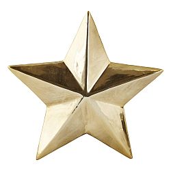 Dekoratívna hviezda KJ Collection Ceramic Gold, 3,5 cm