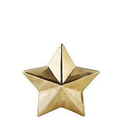 Dekoratívna keramická hviezda v zlatej farbe KJ Collection Ceramic Gold