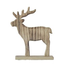 Dekoratívna soška KJ Collection Reindeer Natural Wood