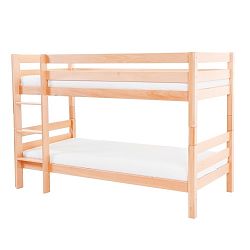 Detská poschodová posteľ z masívneho bukového dreva Mobi furniture Mark, 200 × 90 cm