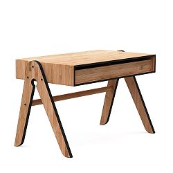 Detský písací stôl z bambusu Moso s čiernymi detailmi We Do Wood Geo 's
