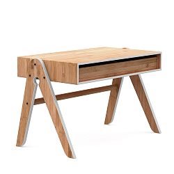 Detský písací stôl z bambusu Moso so sivými detailmi We Do Wood Geo 's