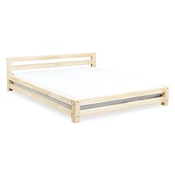 Dvojlôžková posteľ z borovicového dreva Benlemi Double, 200 × 200 cm