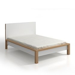 Dvojlôžková posteľ z borovicového dreva s úložným priestorom SKANDICA InBig, 180 × 200 cm