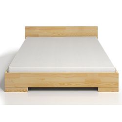 Dvojlôžková posteľ z borovicového dreva s úložným priestorom SKANDICA Spectrum, 140 × 200 cm
