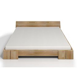 Dvojlôžková posteľ z bukového dreva SKANDICA Vestre, 140 × 200 cm
