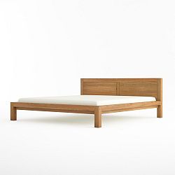Dvojlôžková posteľ z masívneho dubového dreva Javorina Direct, 160 × 200 cm
