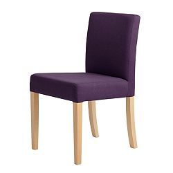 Fialová stolička s prírodnými nohami Custom Form Wilton