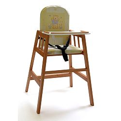 Hnedá drevená detská jedálenská stolička Faktum Abigel
