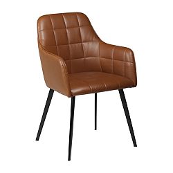 Hnedá koženková stolička DAN-FORM Denmark Embrace