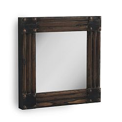 Hnedé nástenné zrkadlo Geese, 57 × 57 cm