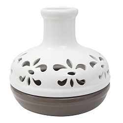 Hnedo-biela porcelánová váza Mauro Ferretti Bottle
