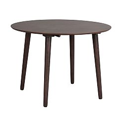 Hnedý jedálenský stôl z dreva kaučukovníka Folke Lotte
