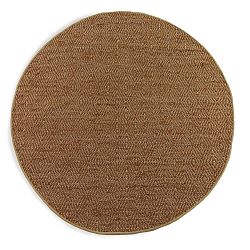 Hnedý koberec Geese Maine, Ø 120 cm