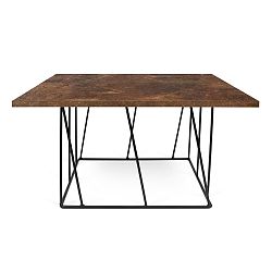 Hnedý konferenčný stolík s čiernymi nohami TemaHome Helix, 75 cm