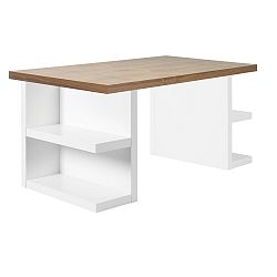 Hnedý pracovný stôl TemaHome Multi, dĺžka 160 cm
