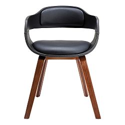 Jedálenská stolička s tmavou drevenou podnožou Kare Design Costa