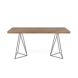 Jedálenský stôl s doskou v dekore dreva a kovovými nohami TemaHome Trestle, dĺžka 160 cm