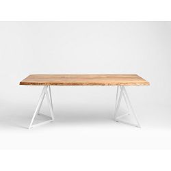 Jedálenský stôl s doskou z dubového dreva Custom Form Sherwood, 200 × 100 cm