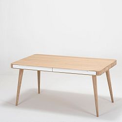 Jedálenský stôl z dubového dreva Gazzda Ena Two, 140 x 90 x 75 cm