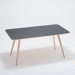 Jedálenský stôl z dubového dreva Gazzda Linn, 160 x 90 x 75 cm