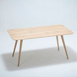 Jedálenský stôl z dubového dreva Gazzda Stafa, 160 x 90 x 75,5 cm