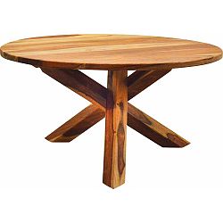 Jedálenský stôl z mangového dreva Støraa Cleveland, Ø 137 cm