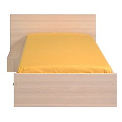 Jednolôžková posteľ v dekore akáciového dreva so zásuvkou Parisot Austina, 90 x 190 cm