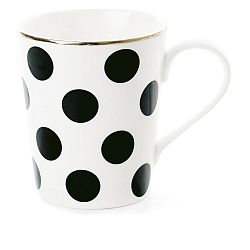 Keramický hrnček Miss Étoile CoffeeBig Black Dots Ø 8 cm