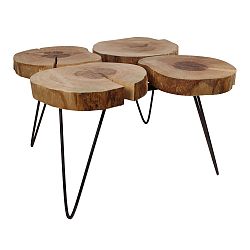 Konferenčný stolík s doskou z dubového dreva HSM collection Slices

