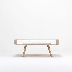 Konferenčný stolík z dubového dreva Gazzda Ena Club, 90 x 90 x 35 cm