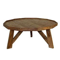 Konferenčný stolík z teakového dreva HSM Collection Diamond, Ø 50 cm
