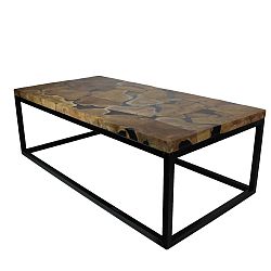 Konferenčný stolík z teakového dreva HSM Collection Resin